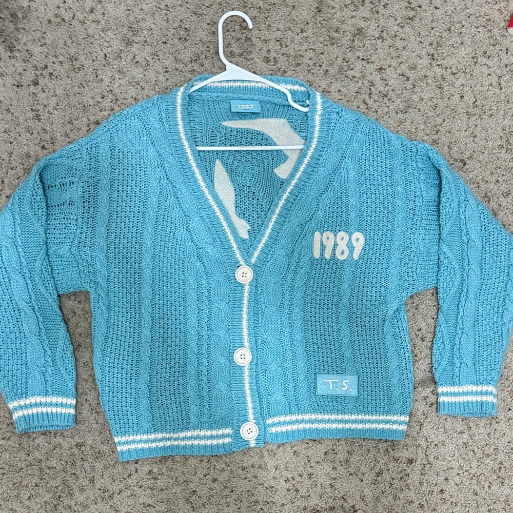 Taylor Swift Teal Cardigan Sweater